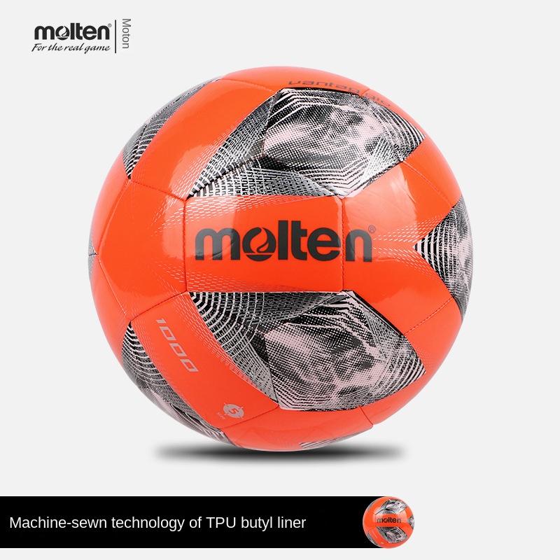 Molten F5A1000 Soccer Ball Size 5 Match Training Ball Durable PU Thermal Bonded Indoor Outdoor