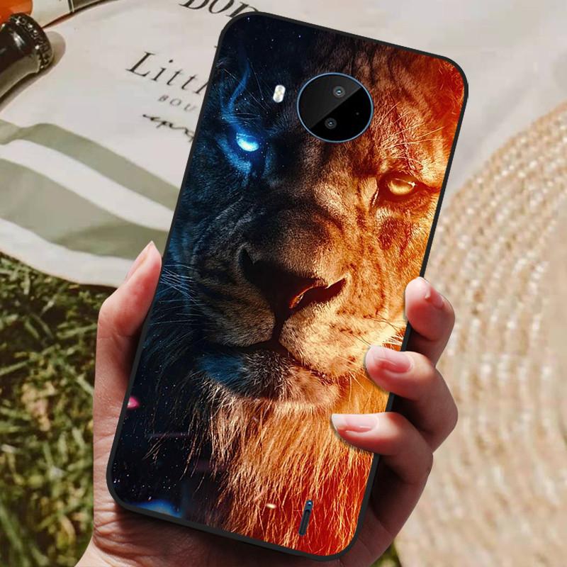 Для Nokia C20 Чехол Мягкий ТПУ Силиконовый Мультяшная Задняя Крышка для Nokia C20 Plus Чехлы для Телефона ТПУ Черный Бампер для NokiaC20 C 20 Plus