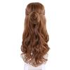 Monoii La Belle Wig with Wig Net Cosplay Halloween Beauty and the Beast Princess Wig Long Curly Costume D336