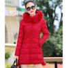 Women's Winter Coat Long Cotton Padded Jacket Slim Female Thick Down Jacket