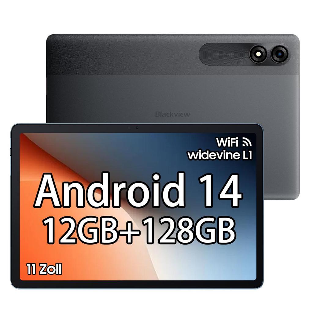 Blackview Tab 90 WIFI Tablet 10.92 Inch HD+ Display T606 Octa Core, 12GB 128GB, 8200mAh Battery WIFI Tablets PC Android 14