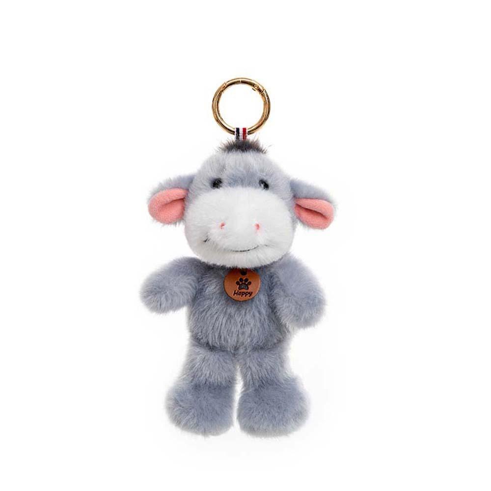 Polyester Cat Dog Pendant Bee Monkey Key Chain Creative Plush Animal Key Ring Students