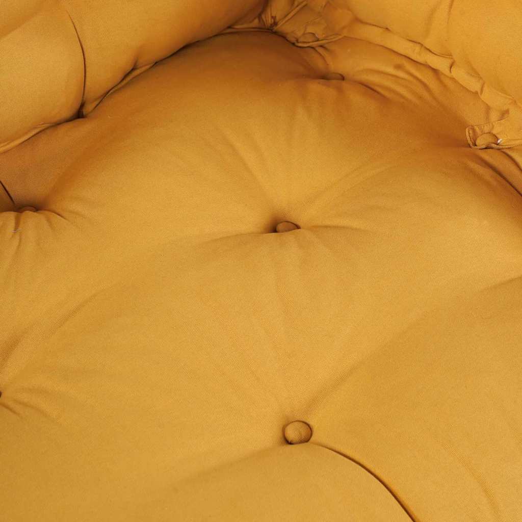 Pallet Sofa Cushion Set 3 pcs Yellow 120 x 80 x 38 cm Fabric
