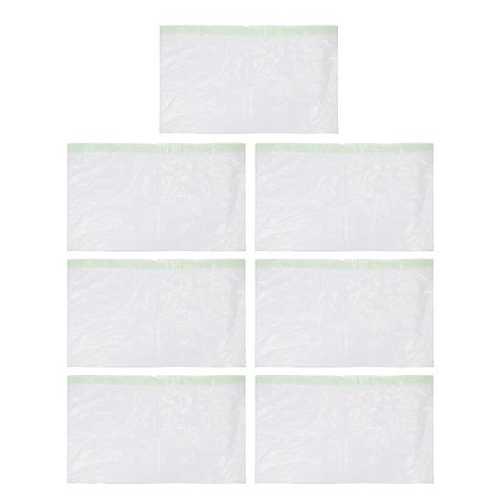 7 шт. Мешок для кошачьего наполнителя 7-дневный просеивающий мешок для наполнителя Устойчивый к разрыву мешок для отходов домашних животных со шнурком Непротекаемые сверхпрочные вкладыши для большинства лотков для наполнителя