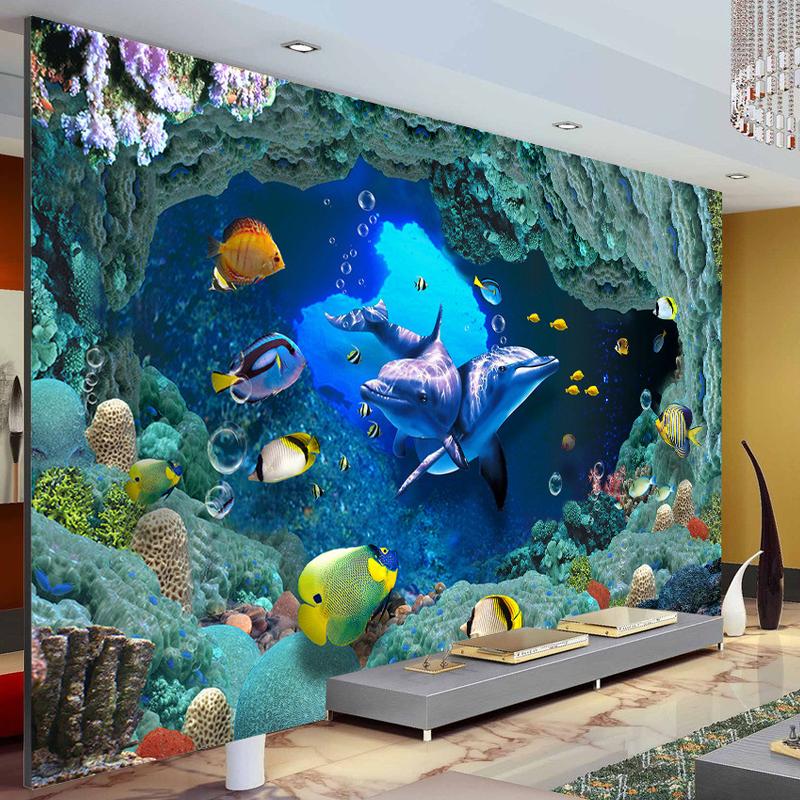 Photo Wallpaper 3D Underwater World Mural Home Decor Wall Paper Kids' Room Living Room Background Murals Wallpapers