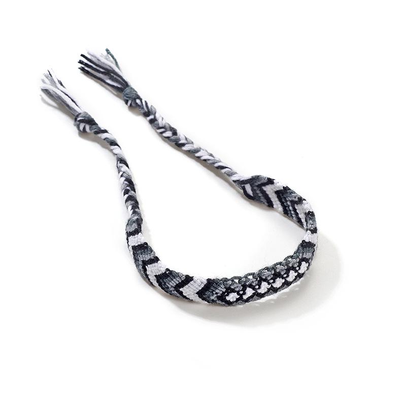 Богемный ретро этнический ветряной плетеный браслет флуоресцентные красочные тотемные украшения непальская ручная веревка AVE