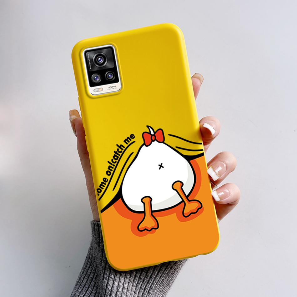 For Vivo V20 2021 Case V2040 Cute Cat Bear Frog Cover Soft Silicone Slim Phone Case For Vivo V20 V 20 VivoV20 V2025 V2024 Bags