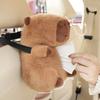 Car Tissue Box Capybara Plush Car Backseat Hanging Tissue Bag Box Plush Holder Car Interior Decoration