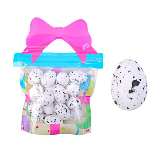 Yousheng 18 шт. пенопластовых пасхальных яиц, самодельные поддельные цветные яйца, наполнители для пасхальных корзин, пятнистые искусственные яйца для пасхальных венков для охоты на яйца, декор