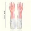 1 Pair Durable Waterproof PVC Cleaning Gloves Non-Slip Dishwashing Gloves for Kitchen Household Laundry Gloves Multipurpose