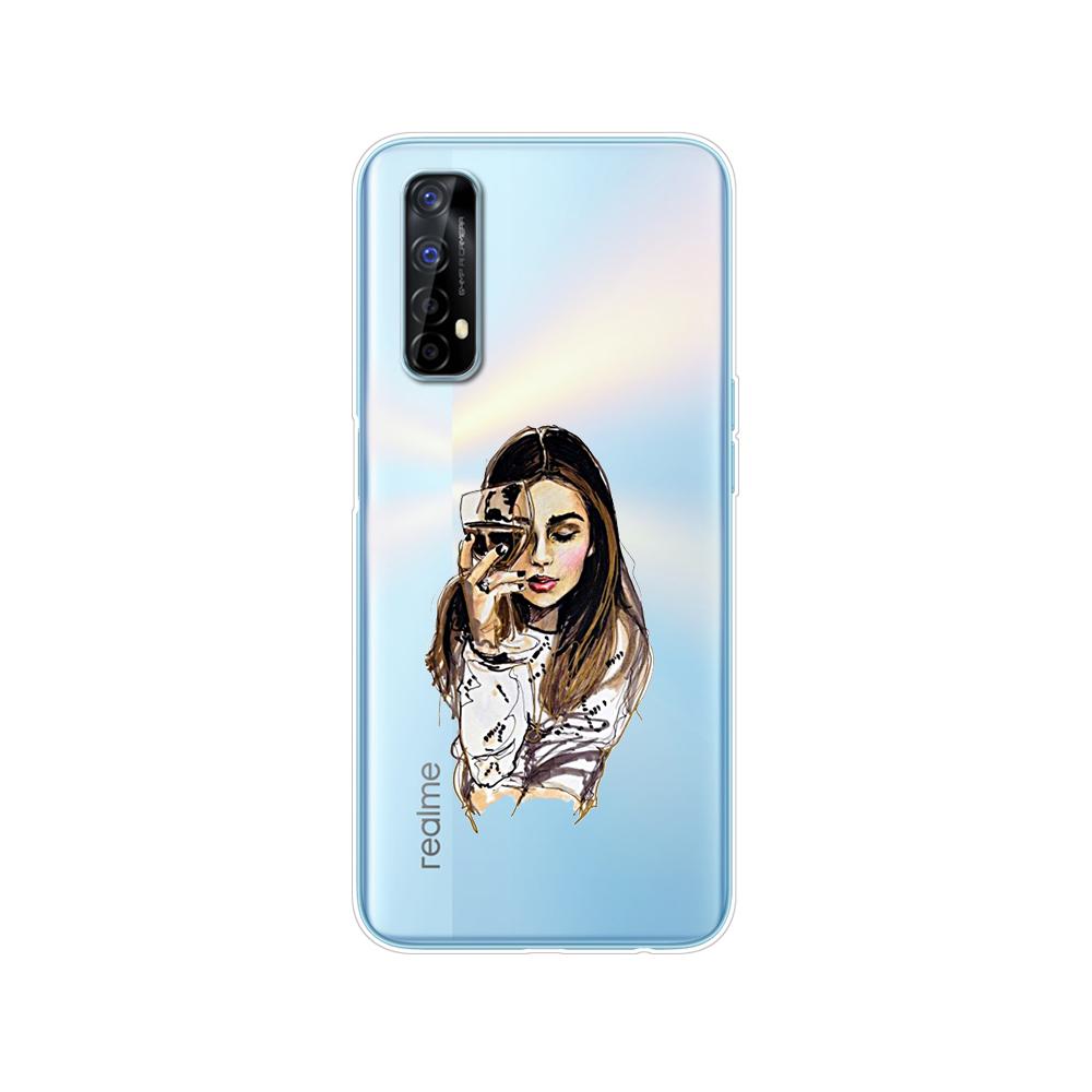 Чехол для Realme 7 для OPPO Realme 7 Pro, противоударный мягкий силиконовый чехол из ТПУ для задней панели телефона Realme7 7Pro, чехол-бампер, чехол