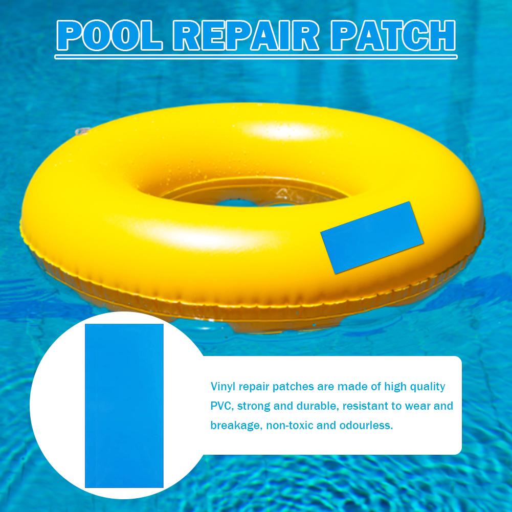 20pcs Swimming Pool Repair Kit Multifunctional PVC Underwater Repair Patches Wear-Resistant Croppable Inflatable Boat Supplies