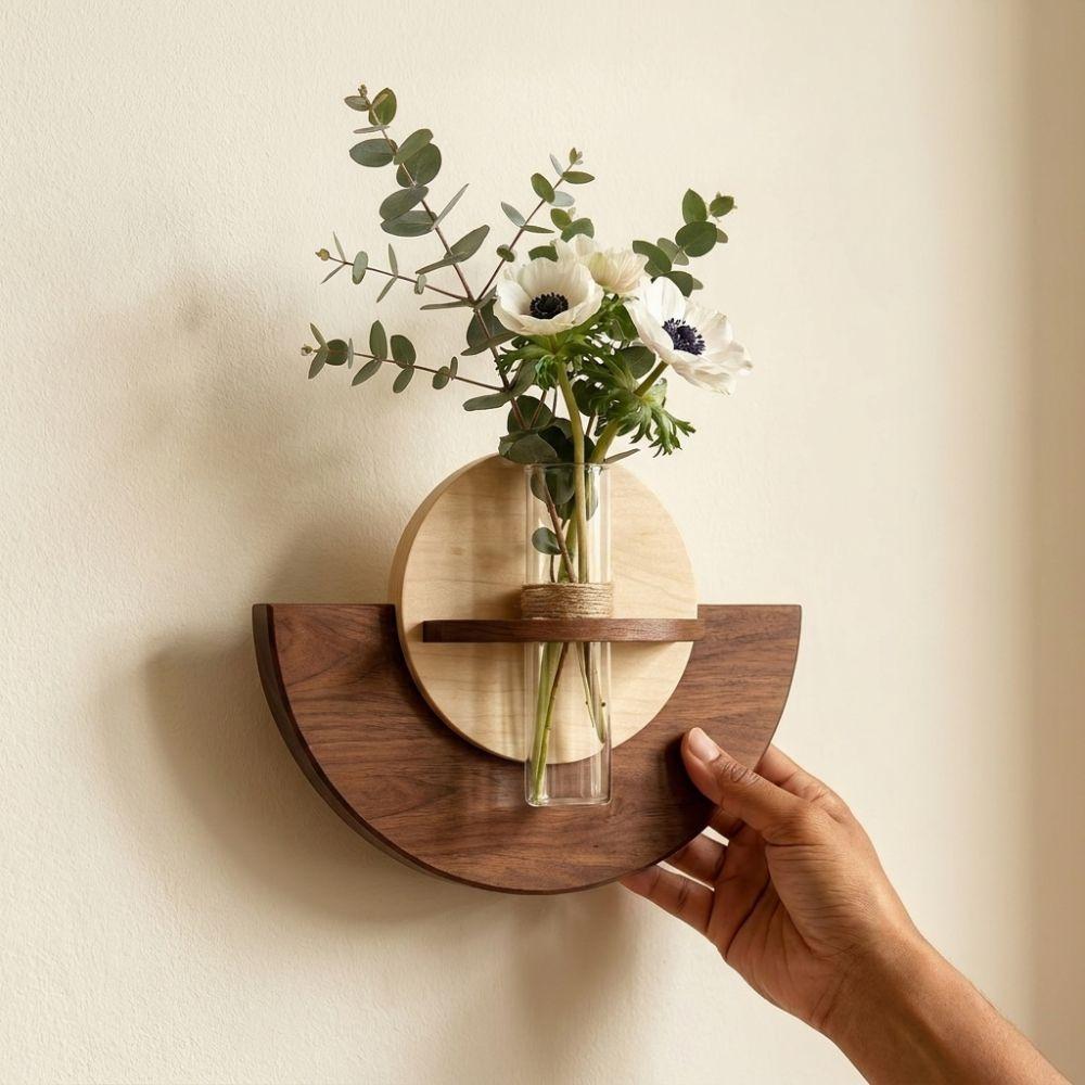Hydroponic Display Wall Flower Vase Space Saving Hanging Plant Panel Home Room Decor
