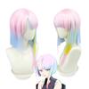 45CM Anime Wigs Lucy Cosplay Wig Cyberpunk Edgeruners Cosplay Warna Campuran Wig Cosplay Anime Cosplay Wig Sintetis Tahan Panas