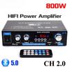 AK35 800W Home Digital Amplifiers 100-240V 12V Bass Audio Power Bluetooth AMP Hifi FM Subwoofer Speakers