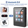 Портативный MP3-плеер 1,77 дюйма Bluetooth 5.0 Музыкальный стереодинамик Мини MP4 Воспроизведение видео Со светодиодным экраном Запись Для Walkman