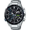 Men's EDIFICE EQB-501XDB-1AJF [EDIFICE TIME TRAVELLER Metal Band] Round Watch Silver