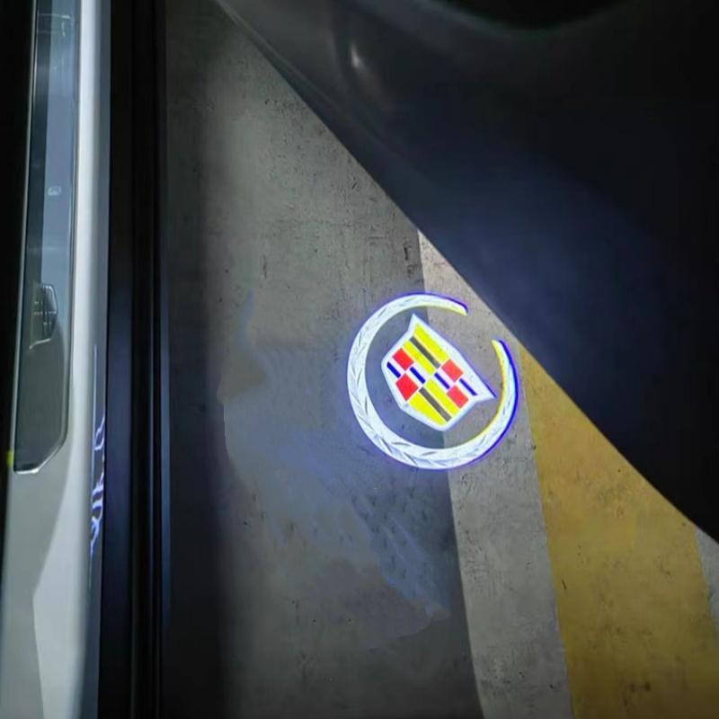 AABHX1 LED Car Door Welcome Logo Lights Retrofit Light for Cadillac SRX XT4 XT5 XT6 ATS XTS CTS CT6 Courtesy Projector Lamp Accessories