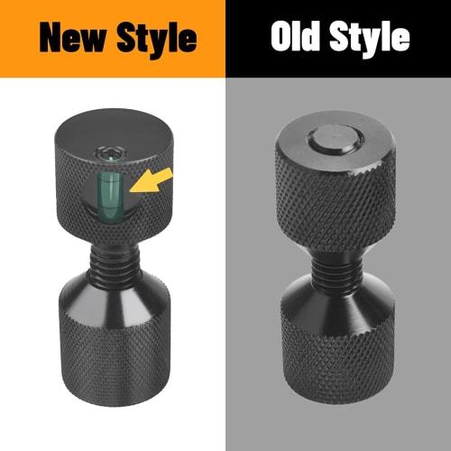 CNRAQR 1-1/20.3 Cm 2-Hole Pin Integrated Level, 6061 Aluminum 2-Hole Flange Alignment Pins, Anodized Black Oxide Finish, Pack of 4