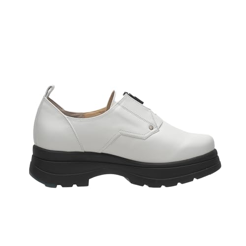 Monet Monk Strap Loafers 883302 Women's White 23.5 Cm 4E