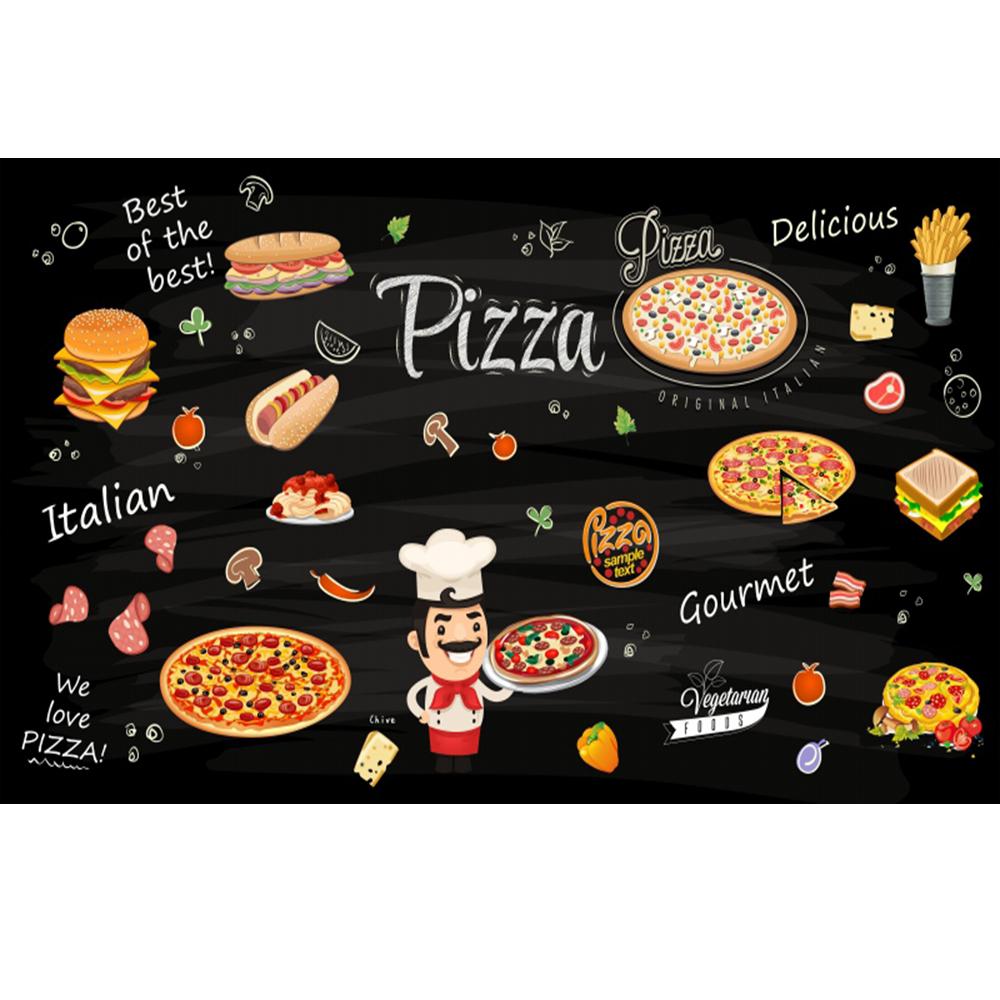 Фаст-фуд Настенная роспись Гамбургер Ресторан Фотообои Пицца Снэк-бар Декор Гамбургер Обои