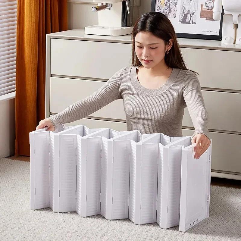 3 or 6 Tier Transparent Shoe Organizer Foldable Stackable Dustproof Sneaker Display Rack Home Space-Saving Storage Cabinet Rack