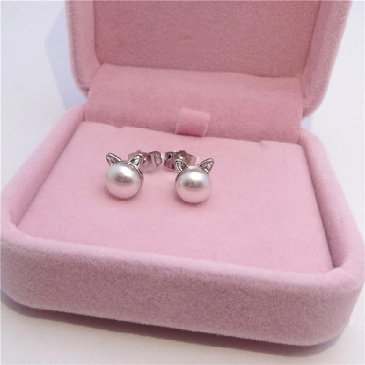 Sophisticated Cat Ear Studs Stylish Cat Earring Jewelry for Fashions Enthusiasts