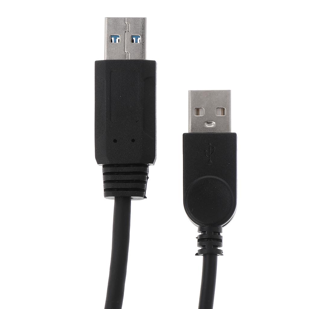 Черный USB 2.0 Удлинительный кабель A Двойной Female на Male Хаб данных Адаптер питания Y-образный разветвитель USB Кабель для зарядки и питания