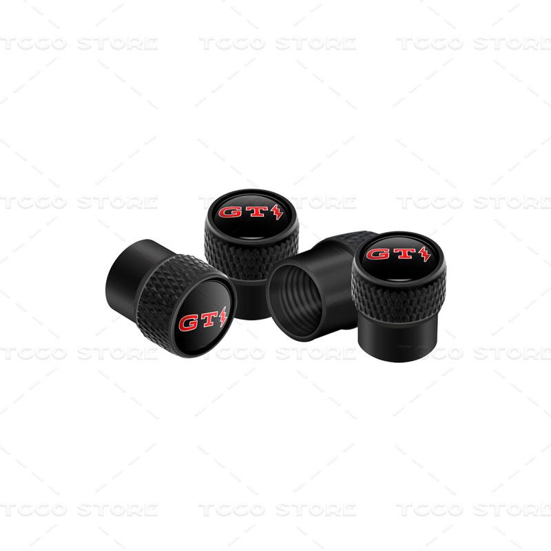 For VW VOLKSWAGEN 2026 New 4pcs Car Wheel Tire Valve Core Cap Dust Proof Covers For GTI Lightning Logo Golf MK3 MK4 MK5 Polo Tou