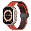 KALEBOL Magnetic Silicone Strap for Apple Watch Series 10 Ultra 9 8 7 SE 6 5 4 3 2 1 46mm 49mm 45mm 44mm 42mm Dual Color Watch Band