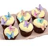 96Pcs Wafer Paper Butterfly Cupcake Toppers Colorful 3D Butterflies Cake Toppers For Wedding Birthday Party Cake Decorations