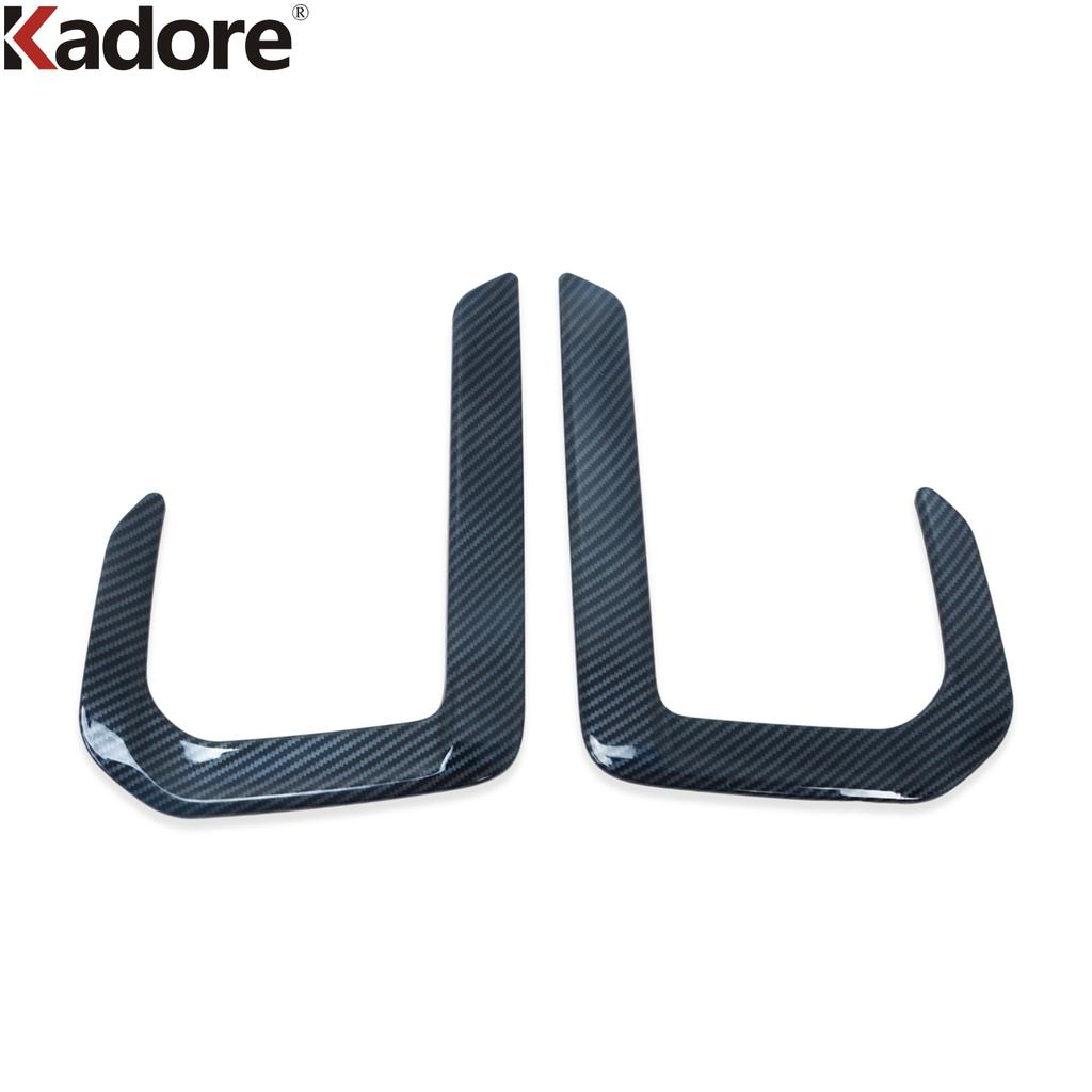 Front Fog Light Lamp Cover Trim For Subaru Outback Carbon Fiber Car Foglight Eyebrow Eyelid Trims Accessories