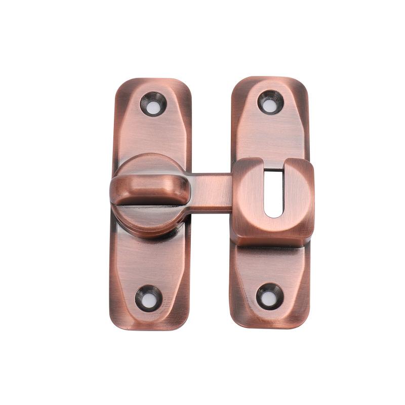 90°/180° Dual Purpose Anti-theft Buckle Door Buckle Sliding Door Latch Flat Door Lock Buckle Hasp Door Bolt No Punching