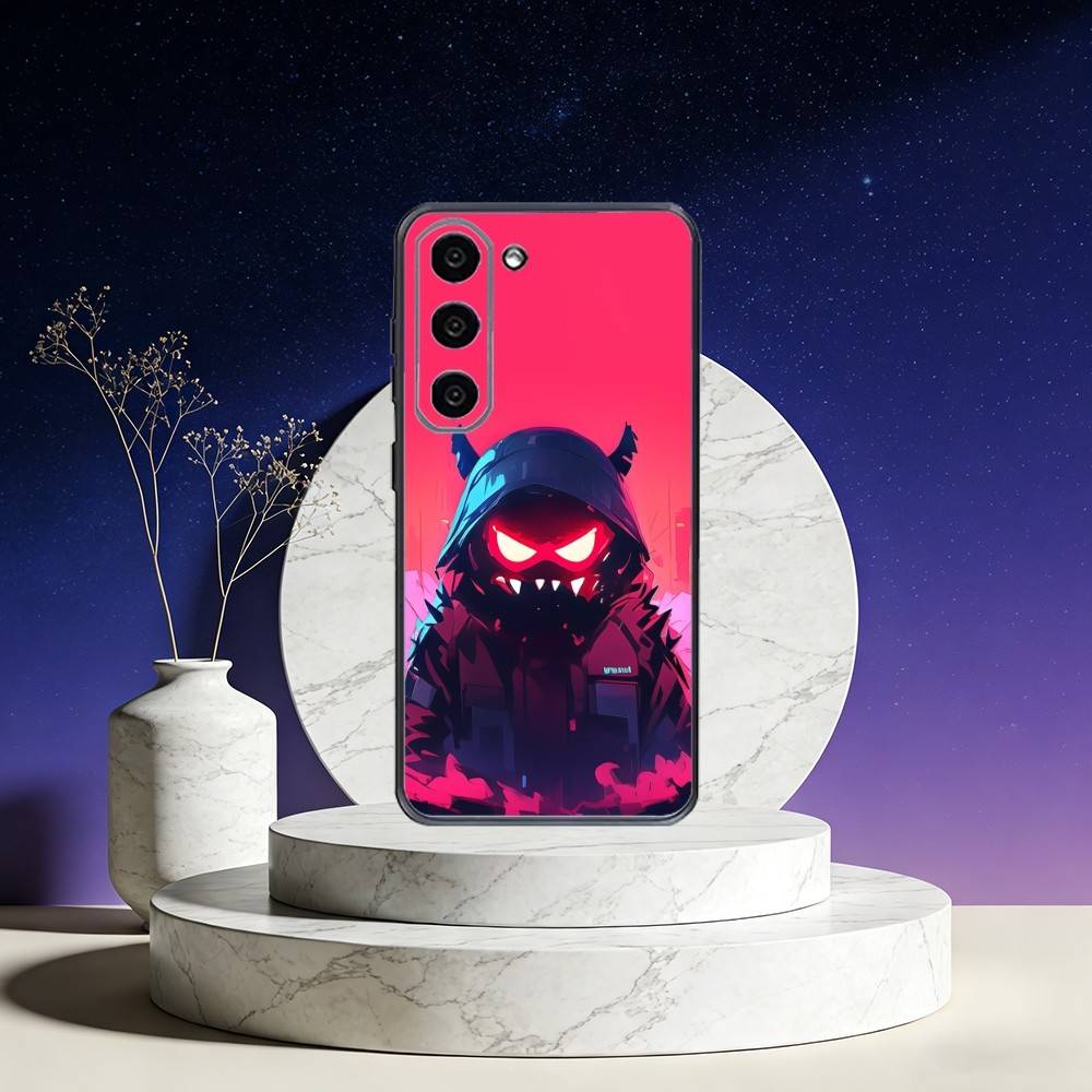 Cool Masked Guy Phone Case For Samsung Galaxy A73,A72,A71,A70,A53,A52,A51,Others Soft Black Cover