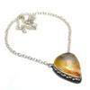 Golden Rutile Gemstone 925 Silver Plated Handmade Jewelry Necklace 18"