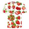 Summer Fruit Vegetable 3D Printed T-Shirts Fashion Oversized Short Sleeved Men's and  Women's Unisex T-shirts