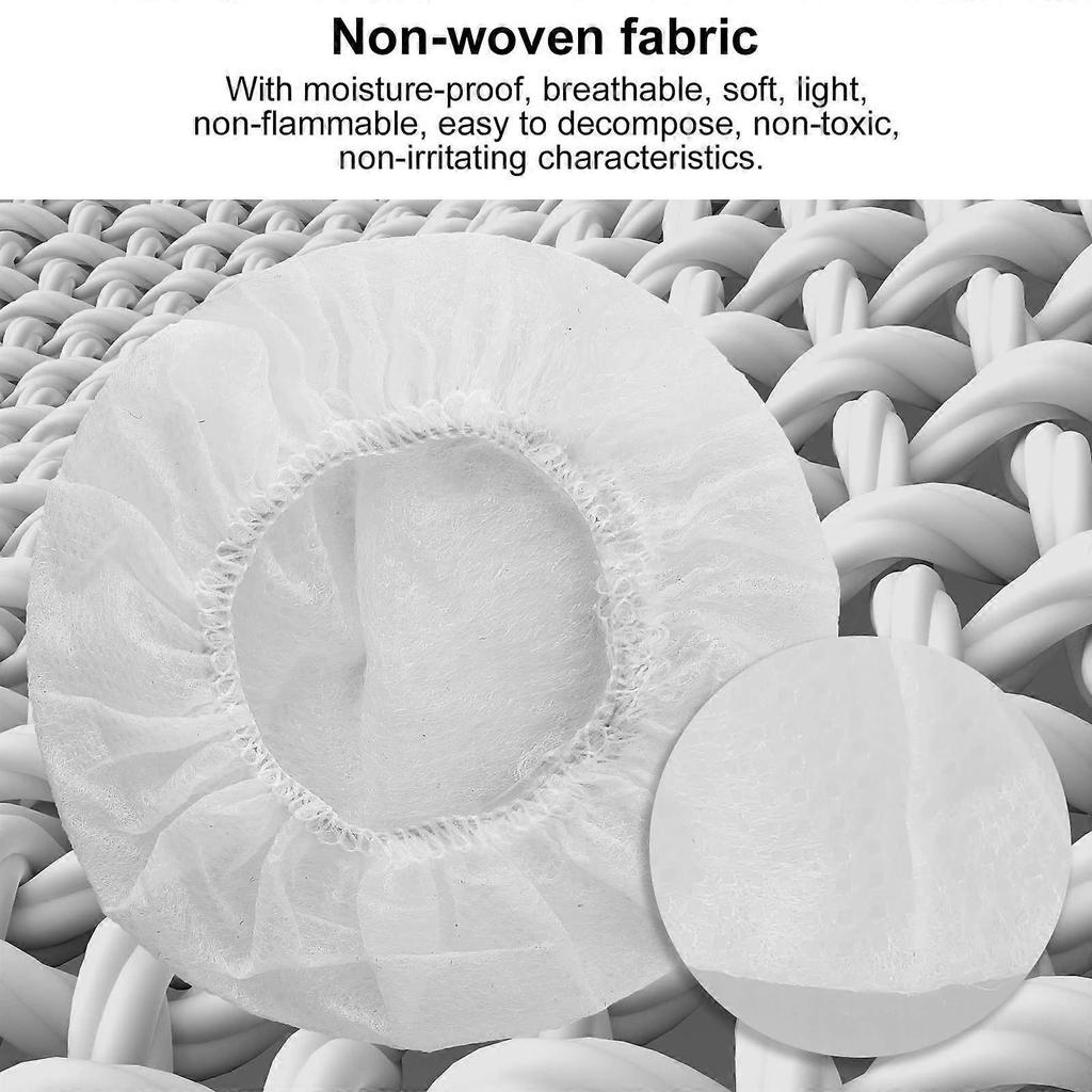 100 Pieces Headphone Earpad Covers, Disposable Non-Woven Fabric Headphone Covers/Headset Covers/Earpad Protector