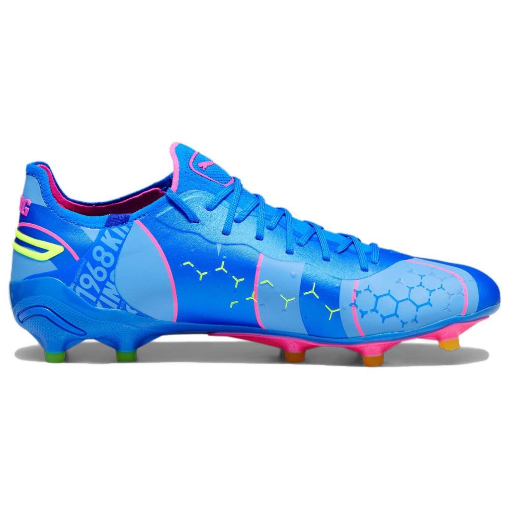 Puma King Ultimate FG AG Energy Pack Мужские кроссовки Синий Ультра-синий Светящийся-розовый 107553-01