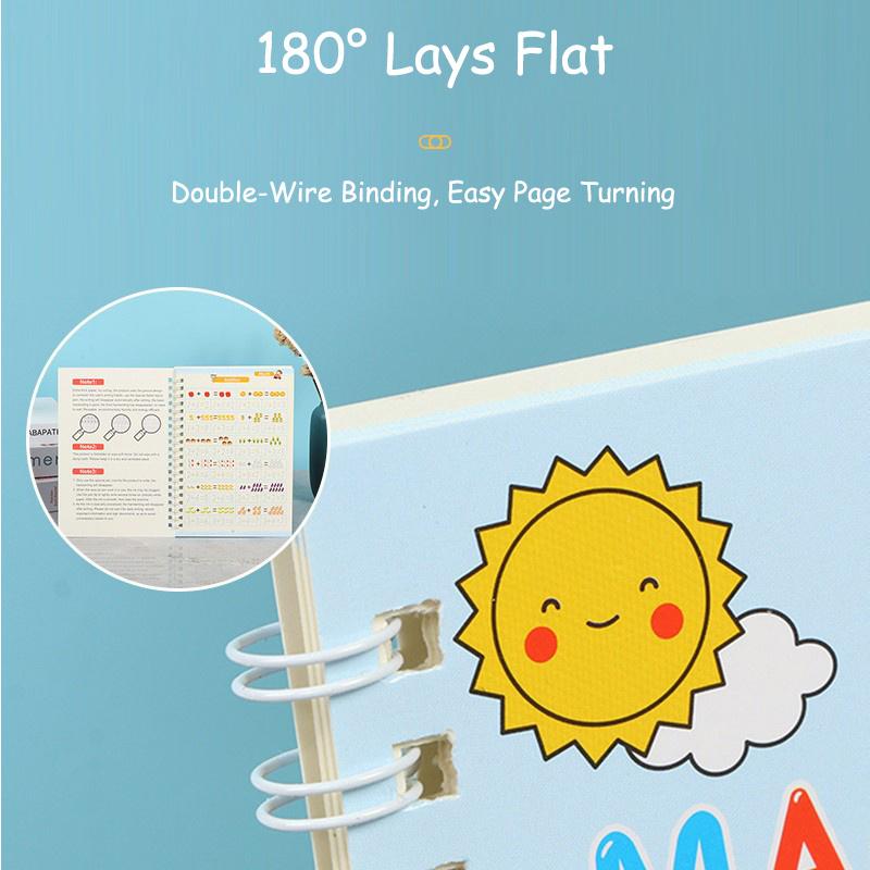 Книга для практики чистописания для дошкольников с прописями, многоразовые книги для письма с прописями, книга для практики чистописания для детей