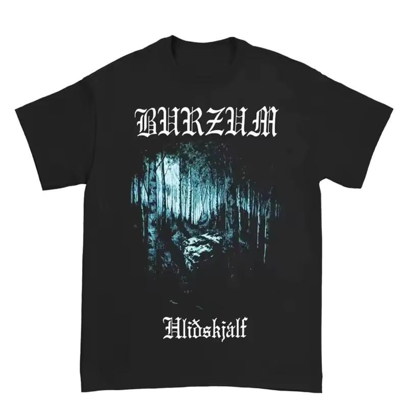 Norwegian Black Metal Band BURZUM Rock Dark Punk Black Short Sleeve T-shirt Suitable for Both Men and Women