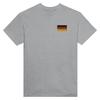 T-shirt - PIXELFORMA - Drapeau De l'Allemagne - Broderie - 100% Coton - Coupe Classique