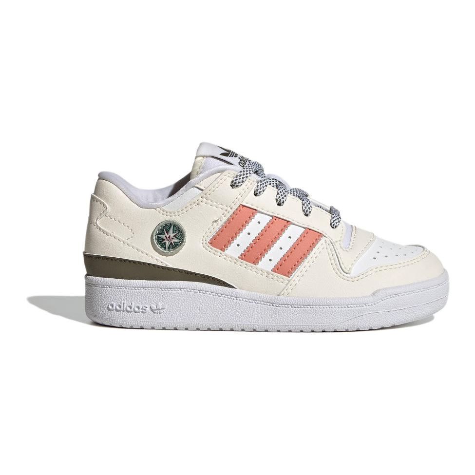 adidas Originals Forum Дышащие Низкие Детские Кроссовки для Бега Детские Кроссовки Белый Розовый IG0284