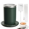 2 In 1 Self Stirring Coffee Mug 3 Level Adjustable Constant Temperature Cup Warmer 60s Auto Stop