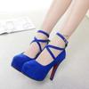 Fashion 2025 Summer Women Shoes Trend Outdoor Dress Ankle Strap Strap Pumps Round Toe Thin Heel High Heel Shallow Shoes Zapatos De Mujer