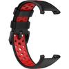 Silicone Strap for Xiaomi Mi Band 7 Pro, Black / Red