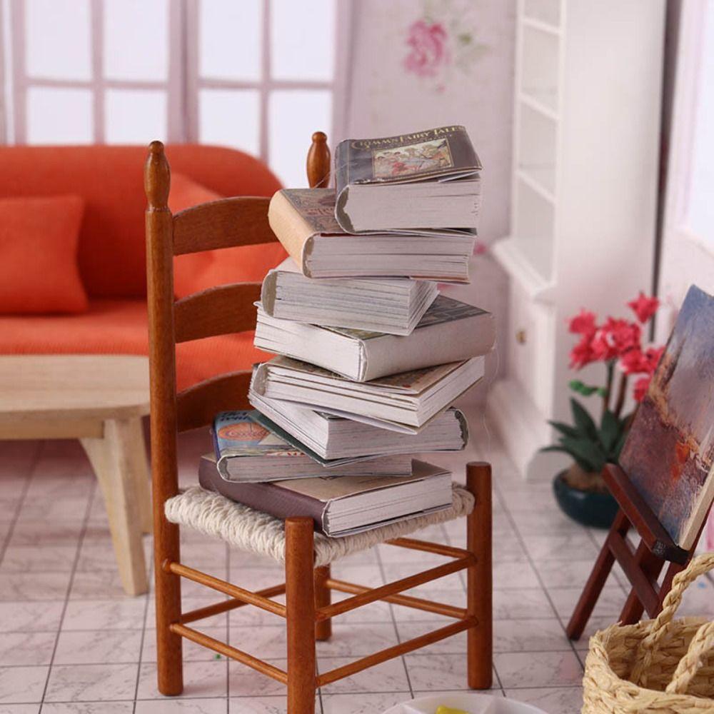 1/6 1/12 Dollhouse Book Can Be Opened Mini Books Gifts Miniature Book Model