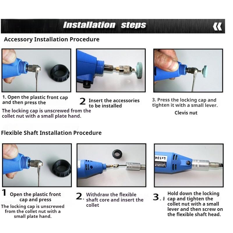 211 шт. Электрический мини-гравировальный станок, мини-ручная дрель, шлифовальный и полировальный станок