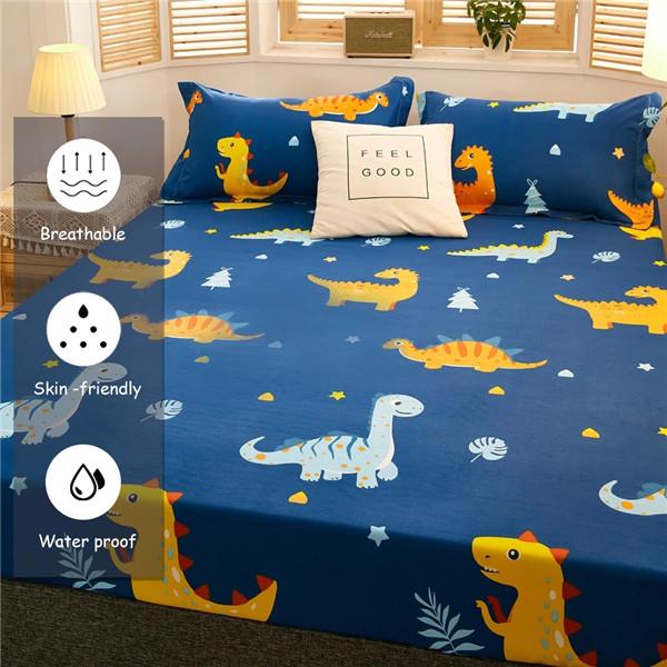 100% водонепроницаемая простыня, хлопковая простыня с резинками, нескользящие регулируемые наматрасники, защитный чехол для кровати