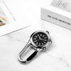 Carabiner Watch Clip Watch Keychain Pendant Watch Waterproof Luminous Analog Stylish Silver Black Outdoor Fashion Accessory Men's