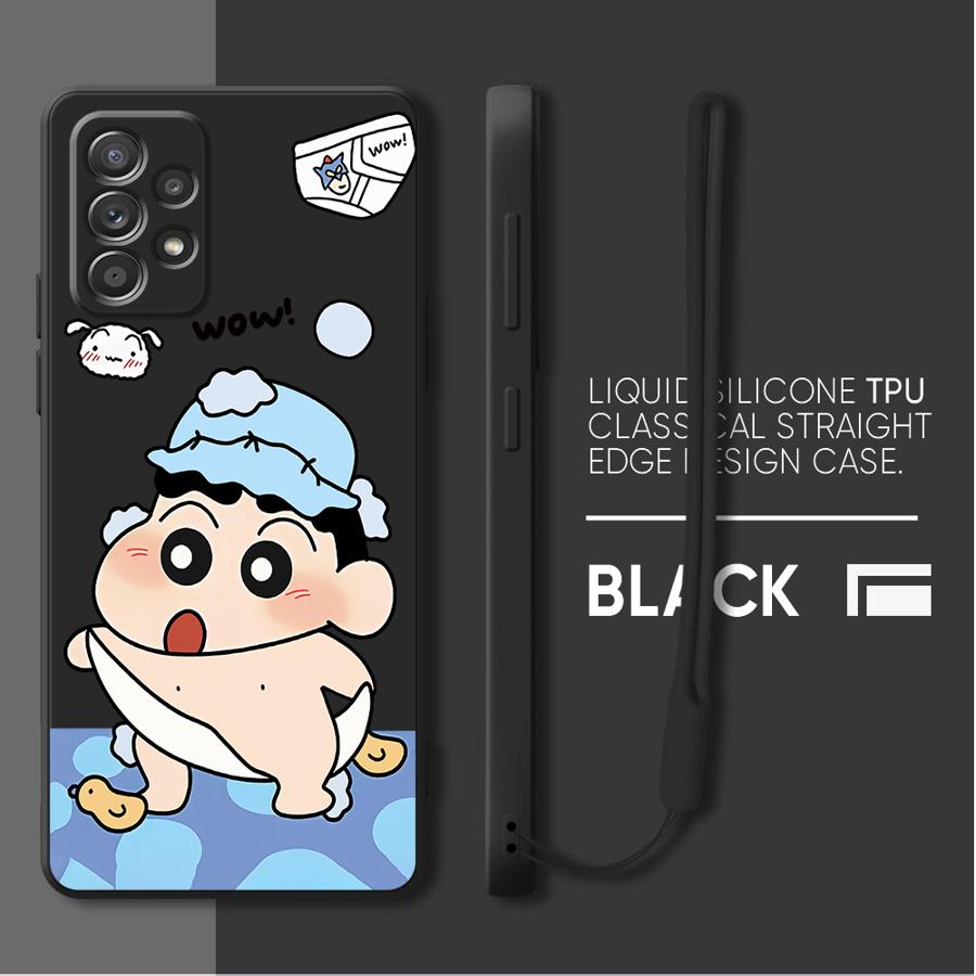 Case for Samsung Galaxy A02s A04 A03 A30s A53 A05 A71 A73 A50 A56 A06 A20s Phone Cover Crayon Shin-chan